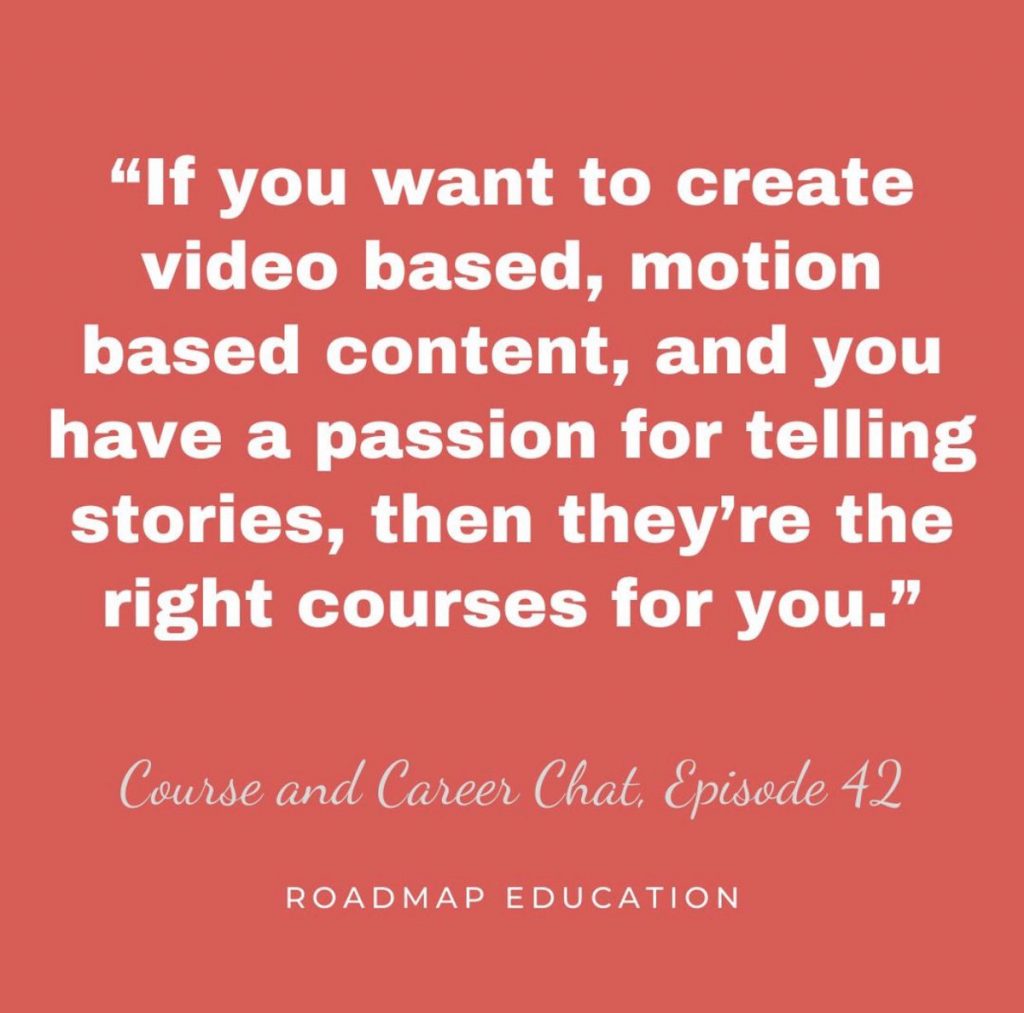 Interview with Roadmap Education Podcast – Screen Media, Animation & Visual Effects
